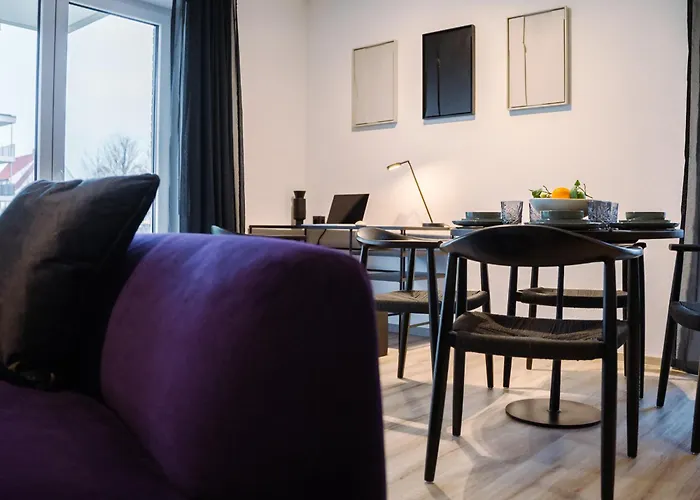 Appartement Lio Deluxe Kueche Terrasse Parken Netflix Lubbecke
